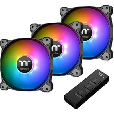 Abbildung von Thermaltake Pure 12 Argb Sync Gehäuselüfter Tt Premium Edition (3 Fan Pack),CL F079 PL12SW A,Schwarz