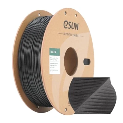 Abbildung von eSUN Light Weight TPU Filament 1.75mm, 3D Drucker LW, Maßgenauigkeit +/ 0.05mm, 0.75KG Spule schäumendes Material für Modelldruck (Schwarz, 1KG)