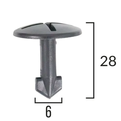Abbildung von ROMIX C10134 Clip, Zier /Schutzleiste AUDI: A4 B7 Avant, B5 Saloon