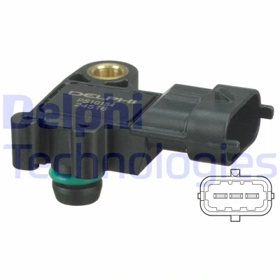 Abbildung von DELPHI PS10154 Sensor, Saugrohrdruck FORD: Ranger Mk3, FIESTA 6, MONDEO 4 Stufenheck, LAND ROVER: Defender Off Road, Pickup