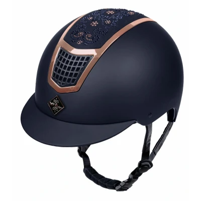 Abbildung von Fair Play Reithelm Quantinum Chic 2.0 Rosegold Navy L