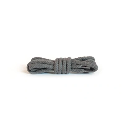 Abbildung von Kaps Runde, dicke Schnürsenkel, Durchmesser: 56 mm, strapazierfähig, aus 100% Baumwolle für Freizeitschuhe (120 cm 47 inch 6 bis 8 Schnürösenpaare / 84 Dunkelgrau)