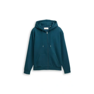 Abbildung von TOM Tailor Denim Sweatjacke, Herren, Größe: Small, Deep pond green