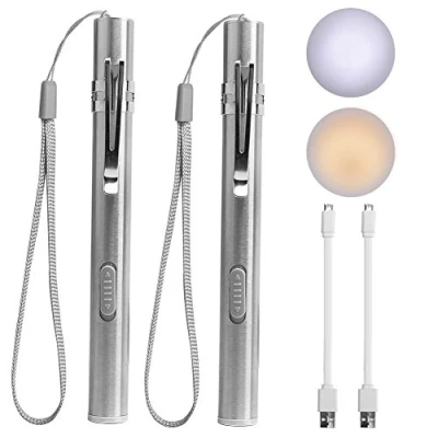Abbildung von LEAGY Krankenschwester Zubehör Diagnostikleuchte Pupillenleuchte (2 STÜCK), LED Stiftlampe Taschenlampe Lichtgriffel mit Taschenclip, für Krankenschwestern, Medizinstudenten, Ärzte