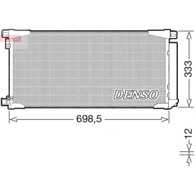 Abbildung von DENSO DCN50115 Klimakondensator mit Trockner R 134a