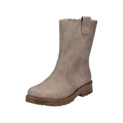 Abbildung von Rieker Damen 73290 Halblange Stiefel, Beige, 38 EU