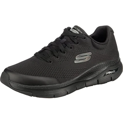 Abbildung von Skechers Herren Arch Fit Sneaker, Black Textile Synthetic Trim, 43 EU