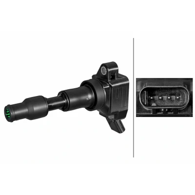 Abbildung von HELLA 5DA 358 290 291 Zündspule 4 polig Kerzenschachtzündspule KIA: Stinger Hatchback