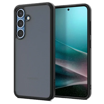 Abbildung von Samsung Galaxy S25 Hülle Kunststoff Spigen Hard Case/Backcover Handyhülle Schwarz Shockproof/Stoßfest