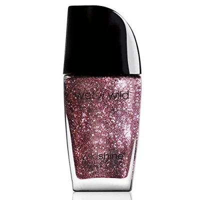 Abbildung von wet n wild, Wild Shine Nail Color, Nagellack ohne Formaldehyd, Toluol und Phthalate, langanhaltende Formel die schnell trocknet, Sparked