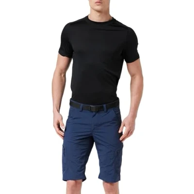 Abbildung von Schöffel Herren Shorts Silvaplana2, vielseitige Wanderhose mit separatem Gürtel, Outdoor Hose praktischen Taschen, dress blues, 58