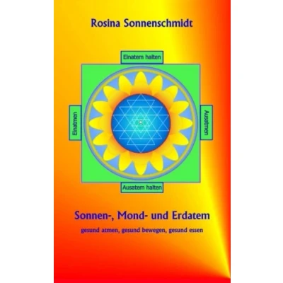 Abbildung von Sonnen , Mond und Erdatem, gesund atmen, essen, bewegen
