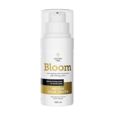 Abbildung von Golden Tree Bloom Feuchtigkeitscreme Anti Aging Creme Falten Körpercreme, die das Kollagen und Elastinlevel erhöht verbessertes Hautvolumen, strafft, hydratisiert verjüngt Haut 150 ml