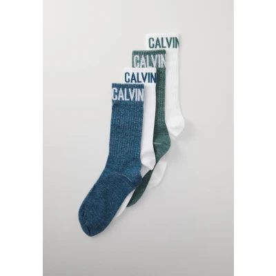 Abbildung von Calvin Klein Underwear MEN SOCK Ribbon LOGO 4 PACK Socken, Herren, Größe: One Size, Blue/white/teal