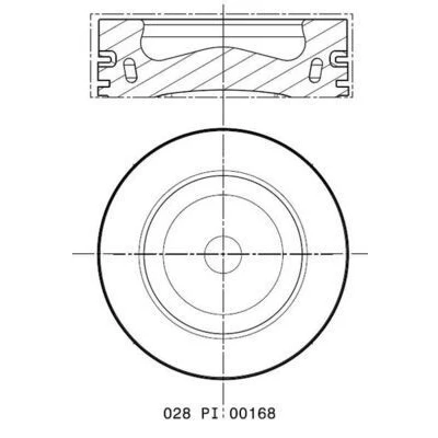 Abbildung von Kolben MAHLE 028 PI 00168 000