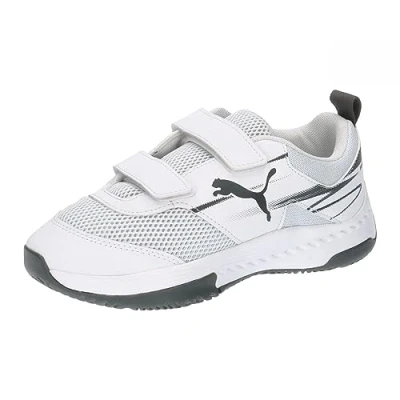 Abbildung von PUMA Jungen Unisex Kinder Varion Ii V Jr Indoor Court Shoe, White Shadow Gray, 29 EU