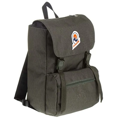 Abbildung von Invicta Rucksack, JOLLY SOLID S Tagesrucksack, Lässiger Daypack, Unisex, Für Büro, Ausflüge &amp; Pendeln, Uni, Sport, Freizeit, italienisches Design, schwarz