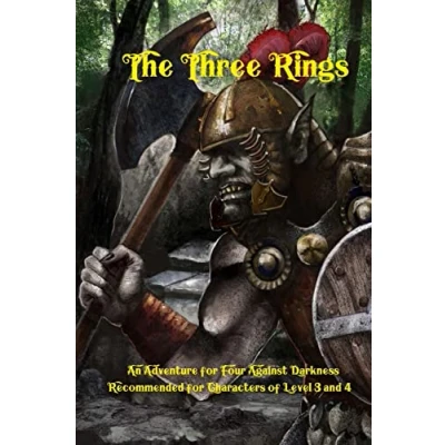 Abbildung von The Three Rings: An Adventure for Four Against Darkness characters of level 3 and 4