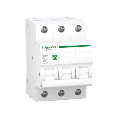 Abbildung von Schneider Electric R9F23310 Leitungsschutzschalter Resi9 3P, 10A, B Charakteristik, 6kA