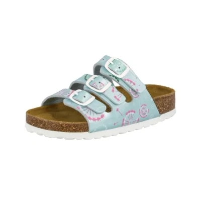 Abbildung von Lico Bioline Flower Kids Mädchen Niedrige Hausschuhe, Mint, 33 EU