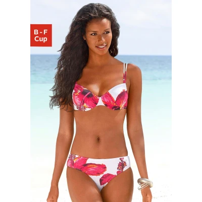 Abbildung von LASCANA Bügel Bikini, mit plakativem Blütenprint