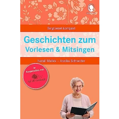Abbildung von Geschichten zum Vorlesen und Mitsingen. Beschäftigung Gedächtnistraining für Senioren mit Demenz. Beliebt bewährt bei