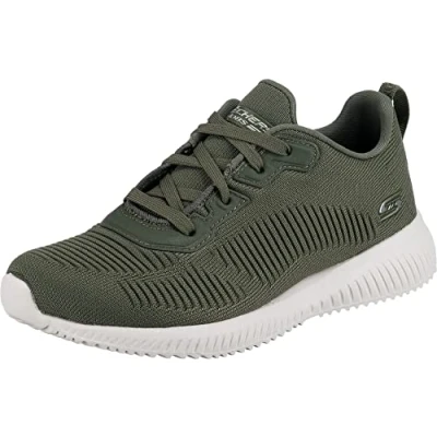 Abbildung von Skechers Damen BOBS Squad Tough Talk Sneaker, Dkgr, 42 EU