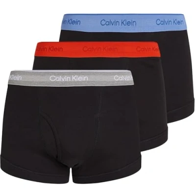 Abbildung von Calvin Klein Herren 3er Pack Boxershorts Trunks mit Logobund, Mehrfarbig (B Glacier, Gr Heather, Molten WBS), S