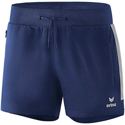 Abbildung von Erima Fussball Teamsport Squad Trainings kurze Sporthose, Damen, Größe: 40, Blaugrau