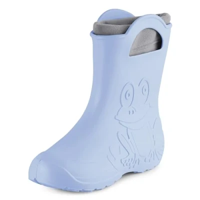 Abbildung von Ladeheid Damen federleichte Eva Gummistiefel Winter Regenschuhe gefüttert LA CA 12 (Hellblau, 36/37 EU)