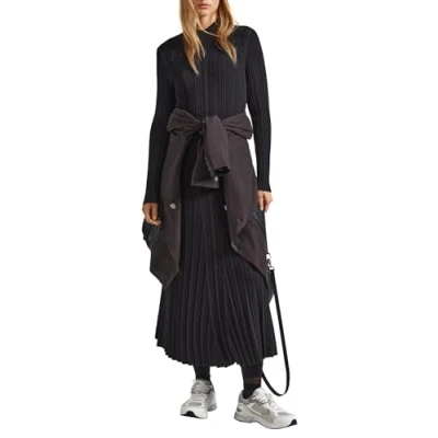 Abbildung von Pepe Jeans Faith Dress Strickkleid, Damen, Größe: Small, Black