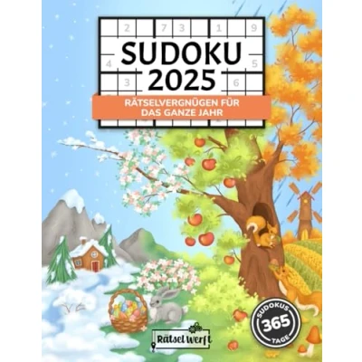 Abbildung von Sudoku 2025: Rätselvergnügen für das ganze Jahr mit 365 Sudokus von Leicht Schwer