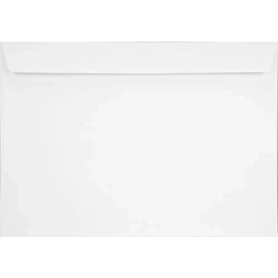 Abbildung von Netuno 10x Briefumschläge Weiß DIN C4 ohne Fenster haftklebend 229x 324 mm gerade Klappe 120g Olin weiße groß für Geschäftspapiere Dokumente Fotos Unterlagen Verträge Zertifikate
