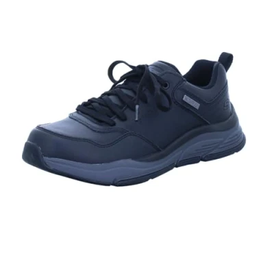Abbildung von Skechers Herren 210021 BKGY Sneaker, Schwarzes, graues, wasserdichtes Leder, 41 EU