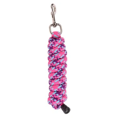 Abbildung von Harry&#039;s Horse Führstrick Mounty Musketon Zilver 2m Fuchsia/Lila/Türkis