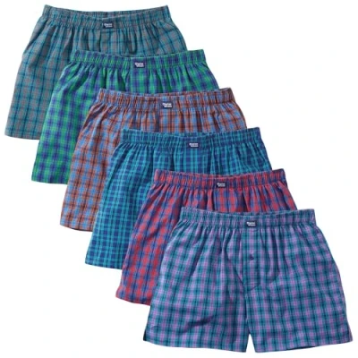Abbildung von Charles Wilson 6er Packung Gewebte Boxershorts (M, Multi Check 81)