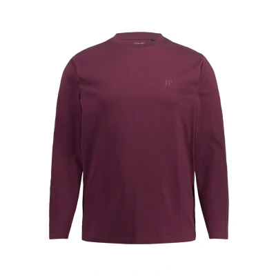 Abbildung von JP 1880 Herren große Größen Übergrößen Menswear L 8XL JP1880 Langarmshirt, Basic, Oeko TEX, bis 8 XL dunkel weinrot 4XL 702559350