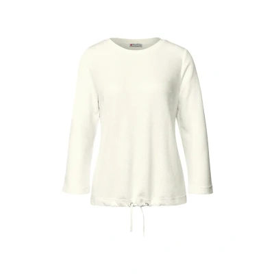 Abbildung von Street One Stricklook Strickpullover, Damen, Größe: 36, Weiß