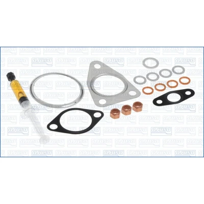 Abbildung von AJUSA JTC12056 Montagesatz, Lader syringe with oil mit Dichtungen Montageanleitung ALFA ROMEO: Giulietta Hatchback, FIAT: Ducato III Van