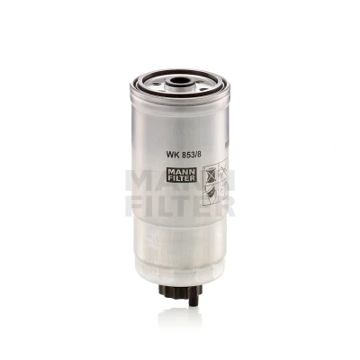 Abbildung von MANN FILTER WK 853/8 Kraftstofffilter Anschraubfilter BMW: 3 Saloon, ALFA ROMEO: 156 Sportwagon, FIAT: Punto II Hatchback, BRAVO 1