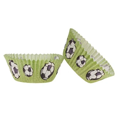 Abbildung von Dekora Backformen Set Muffin und Cupcake Formen Papier 25 Stück Fußball