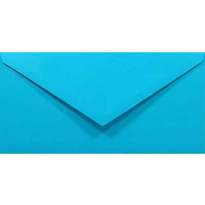 Abbildung von Netuno 50 Briefumschläge Blau DIN lang 110x220 mm 80g Rainbow bunte Umschläge ohne Fenster für Hochzeit Geburtstag Taufe Weihnachten Einladungskarten Einladungsumschläge Briefhüllen Papier