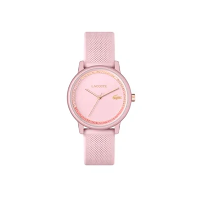 Abbildung von Lacoste 3H, Blush Aluminum CASE, DIAL WITH Crystal SET DETAILS, BL Uhr, Damen, Größe: One Size, Pink