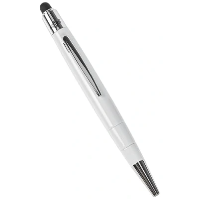 Abbildung von Wedo 26115000 Touchpen Mini 2 in 1 (leitfähiger Eingabestift, 10 cm) weiß