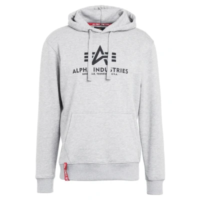 Abbildung von Alpha Industries FOIL Kapuzenpullover grey, Herren, Größe: Small, Grey