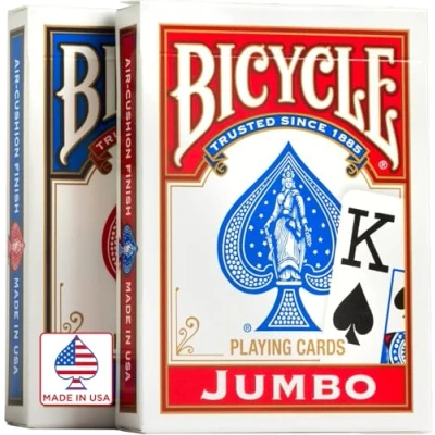 Abbildung von US Playing Card 1004949 Bicycle Rider Back Jumbo Index, Kartenspiel, 2 Pack