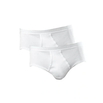 Abbildung von Schiesser Herren 2 Pack Sportslip Mit Eingriff Original Feinripp Slip, Weiss_005136, 4XL EU