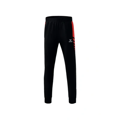 Abbildung von Erima Teamsport SIX Wings Jogginghose, Herren, Größe: XXL, Schwarzrot