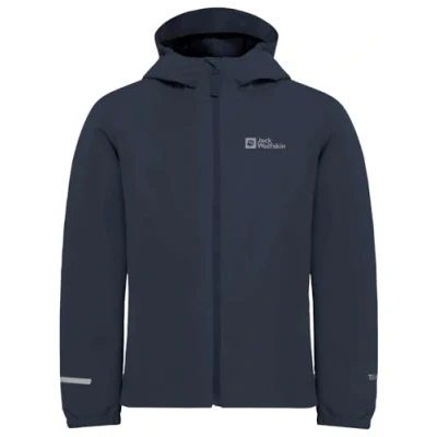 Abbildung von Jack Wolfskin Flaze Regenjacke / wasserabweisende Jacke für Kinder, Größe: 116, Night blue