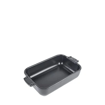 Abbildung von PEUGEOT Rechteckige Auflaufform aus Keramik 22 cm x 11,3 5,1 Fassungsvermögen: 0,85 L 10 Jahre Garantie Schiefergrau